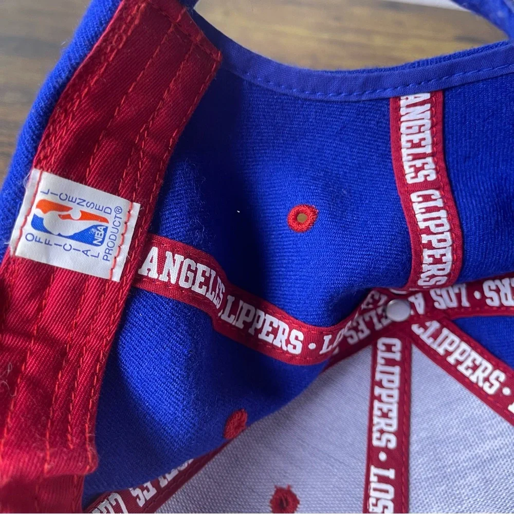 Vtg Y2K Nike Small Swoosh NBA Los Angeles Clippers Wool Hat Adult Blue Strapback